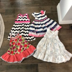 Bundle of girls size 4T dresses